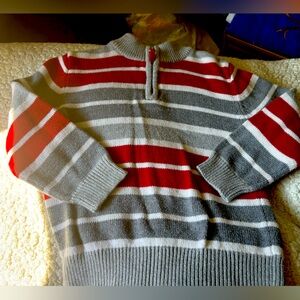 Toddler boys zip up sweater